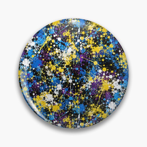 Item preview, Cosmic Night Splatter Action Abstract Art designed and sold by THE SPLATTERED HAUS BY SAGE BANKS.