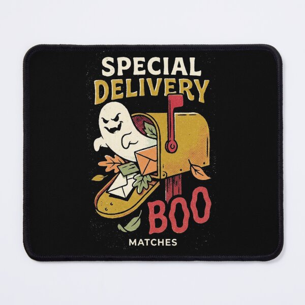 Item preview, Special Delivery Boo Mailbox Ghost Retro Matchbox Mail Carrier Halloween Shirt designed and sold by TeNovaStudio ⭐⭐⭐⭐⭐.