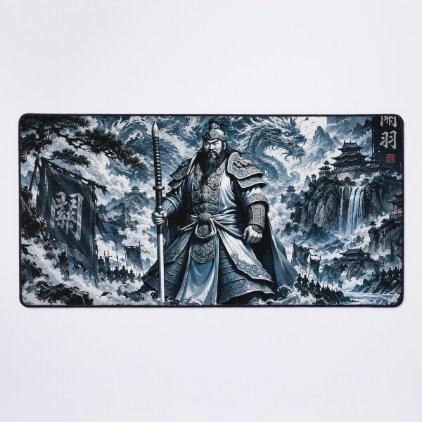 Item preview, Guan Yu God of War Chinese Warrior Dragon designed and sold by Fei Long Design Hub.