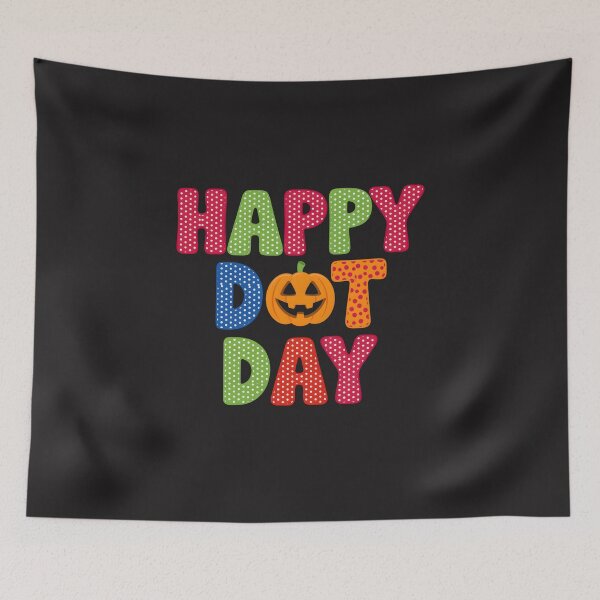 Item preview, Colorful Halloween Pumpkin Happy Fall Retro Polka Dot  designed and sold by dragonbol023.