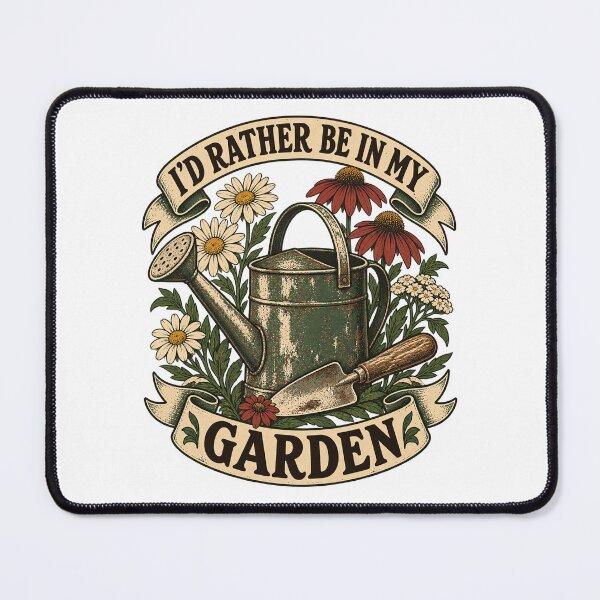Item preview, I’d Rather Be in My Garden – Vintage Introvert Gardener designed and sold by urbinet.