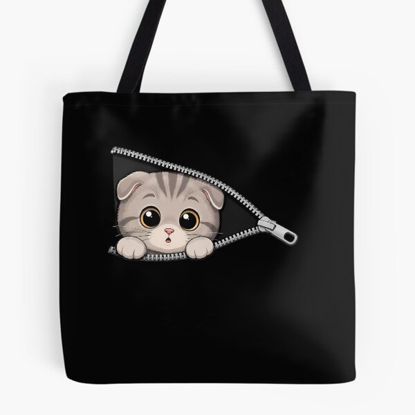Item preview, Cute Kitten Peeking Zipper Cat Face designed and sold by M555888.
