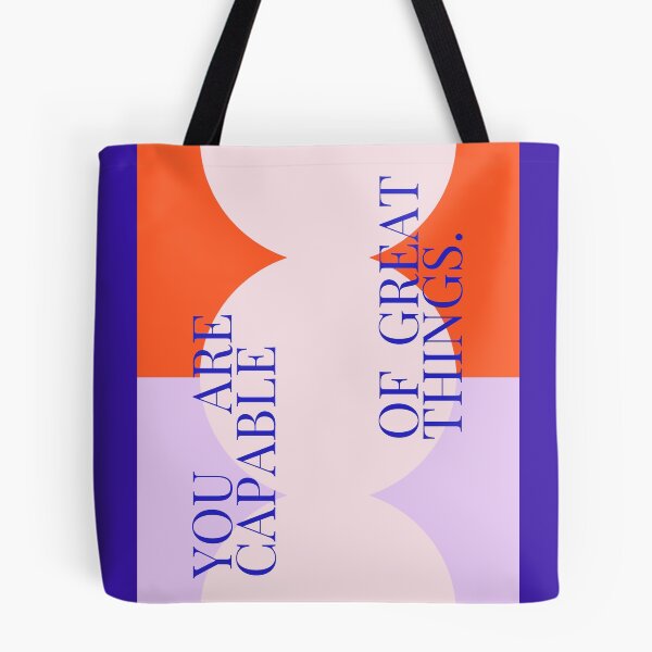 Item preview, You Are Capable Of Great Things - Modern Motivational Typography designed and sold by MiaBellaGirl.