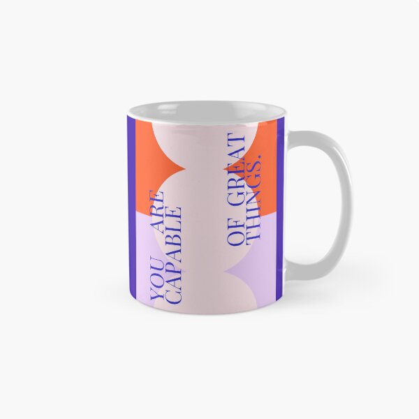 Item preview, You Are Capable Of Great Things - Modern Motivational Typography designed and sold by MiaBellaGirl.