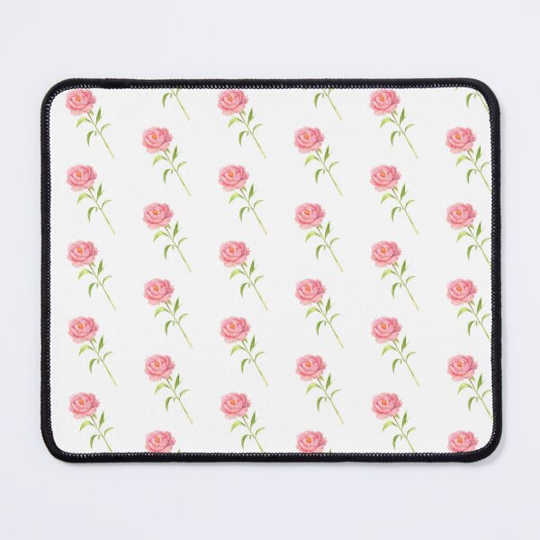 Item preview, Pink Peony Flower with Green Leaves designed and sold by White Rabbit Design .