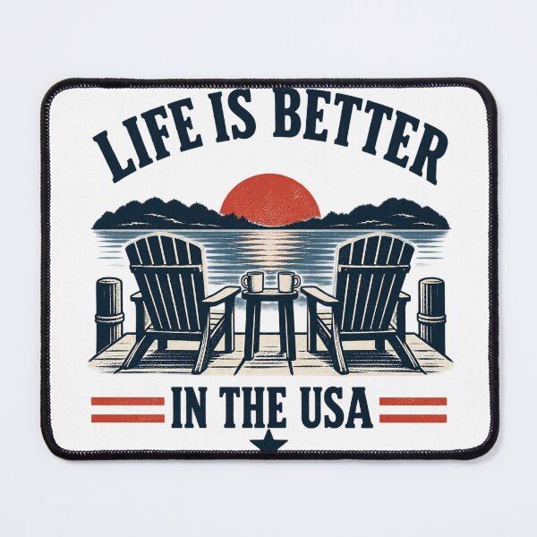 Item preview, Life Is Better in the USA designed and sold by lecroyhouse.