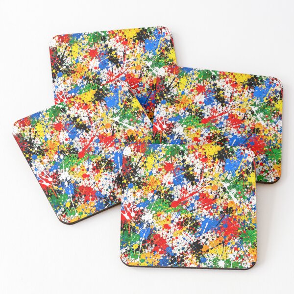 Item preview, Kaleidoscope Spectrum Splatter Action Abstract Art designed and sold by THE SPLATTERED HAUS BY SAGE BANKS.