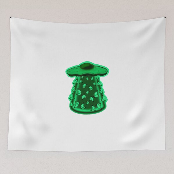 Item preview, Neon Green UFO Chicken Abduction Beam designed and sold by Odditycalzon.