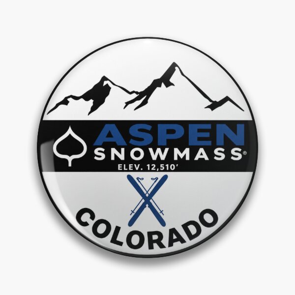Item preview, Aspen Snowmass Colorado Ski Resort Vintage Mountain Badge | Retro Skiing Design designed and sold by julietteholm.
