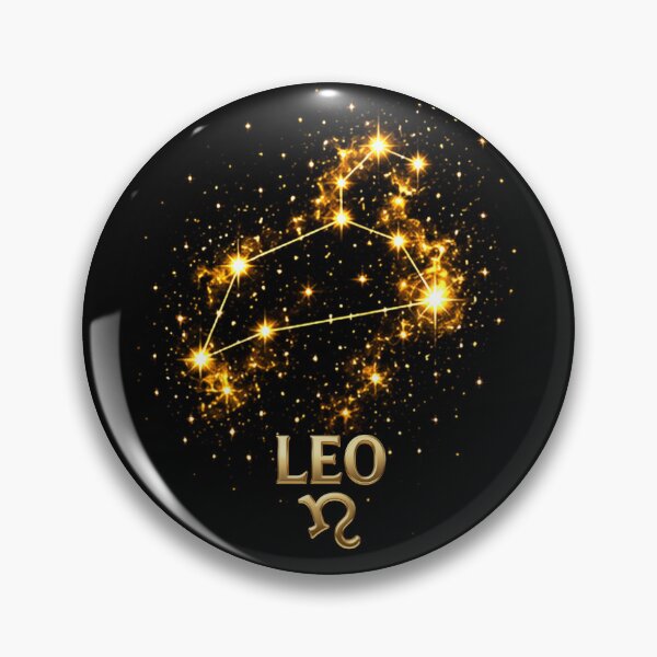 Item preview, Leo Zodiac Constellation – Golden Stars Celestial Astrology Design designed and sold by Classic Chaos Creations.