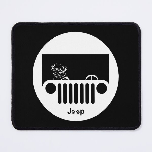 Item preview, Bulldog Driving Jeep Illustration - Cute Dog Adventure Art designed and sold by Shippedit.