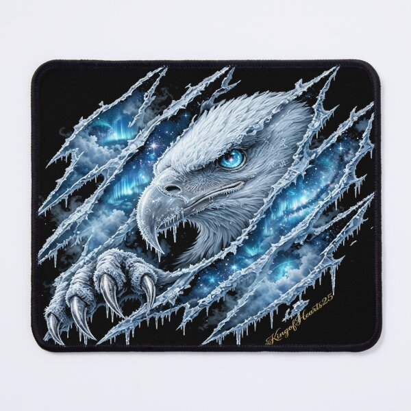 Item preview, AQUILA ICE - Frost Blue Eagle Logo | Arctic Streetwear Drop designed and sold by KingofHearts25.