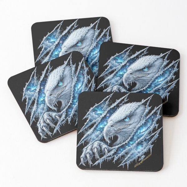 Item preview, AQUILA ICE - Frost Blue Eagle Logo | Arctic Streetwear Drop designed and sold by KingofHearts25.