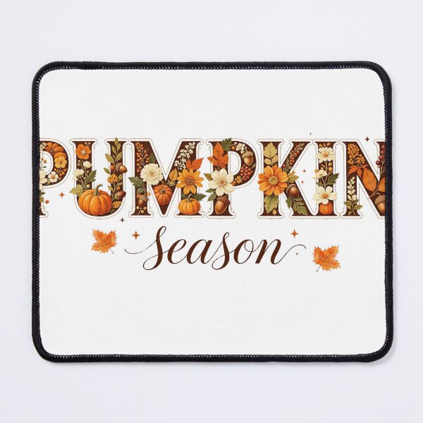 Item preview, Pumpkin Season Floral Autumn Lettering, Cozy Fall Botanical Art designed and sold by GeorgyCrafts.