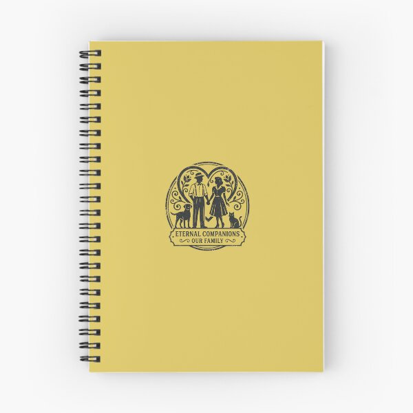 Item preview, Vintage Family Emblem: Eternal Companions, Our Family (Cat, Dog, and Couple) designed and sold by FootprintofLove.