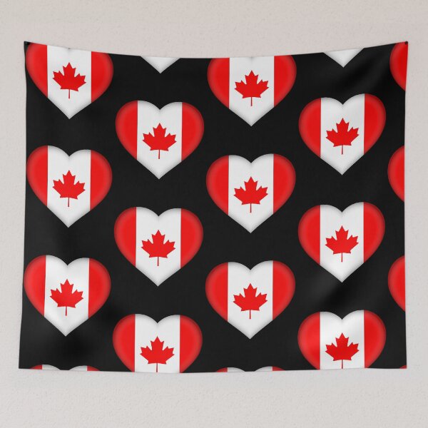 Item preview, Canadian Flag Heart 3D Canada Love Gift Design designed and sold by YAZ.