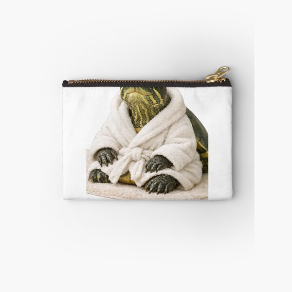 Item preview, Red Eared Slider Turtle Fluffy Bathrobe designed and sold by Sillytoe.