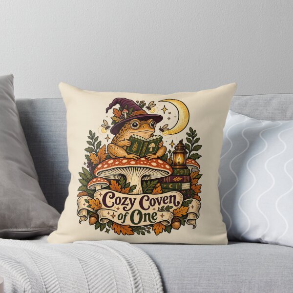 Item preview, Gift for Book Lover, Mushroom Cottage Shirt, Cozy Coven of One, Gift for Her, Cottagecore Gift, Toad Lover Gift, Whimsical Nature Shirt, Bookish Gift designed and sold by PRINYOS.