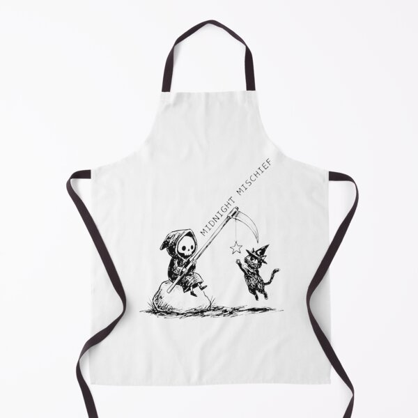 Item preview, Whiskered Scythe Cute Grim Reaper Halloween Design with Cat Features designed and sold by SupremeDoggo.