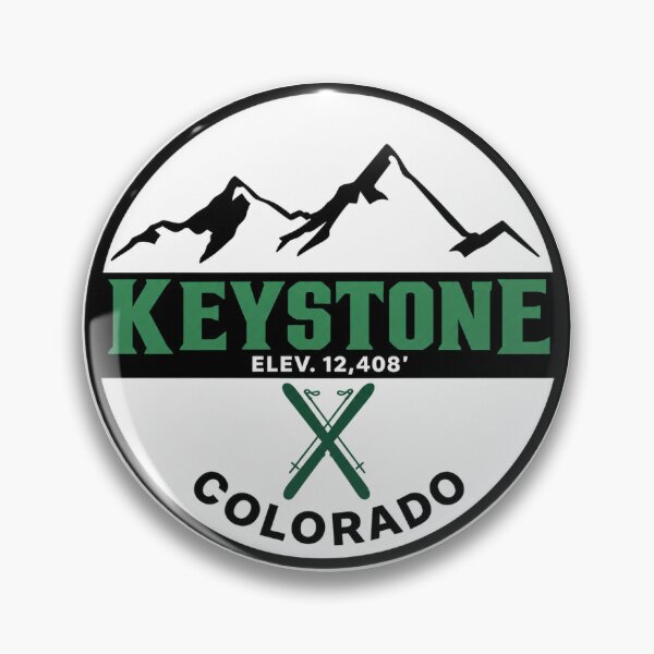 Item preview, Keystone Colorado Ski Resort Vintage Mountain Badge | Retro Skiing Design designed and sold by julietteholm.