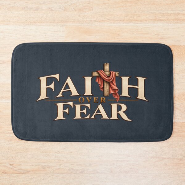 Item preview, Faith Over Fear – Vintage Christian Cross designed and sold by HO•Designs.