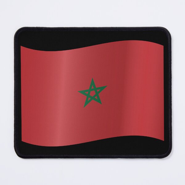Item preview, Moroccan Waving Flag Morocco Pride Design designed and sold by YAZ.