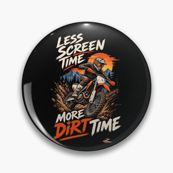 Item preview, Less Screen Time More Dirt Time - Motorcycle Off Road Adventure designed and sold by SidTastic .