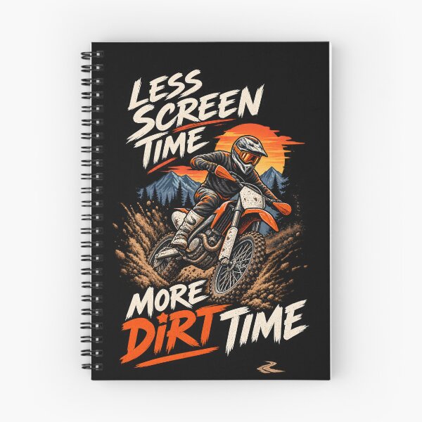 Item preview, Less Screen Time More Dirt Time - Motorcycle Off Road Adventure designed and sold by SidTastic .