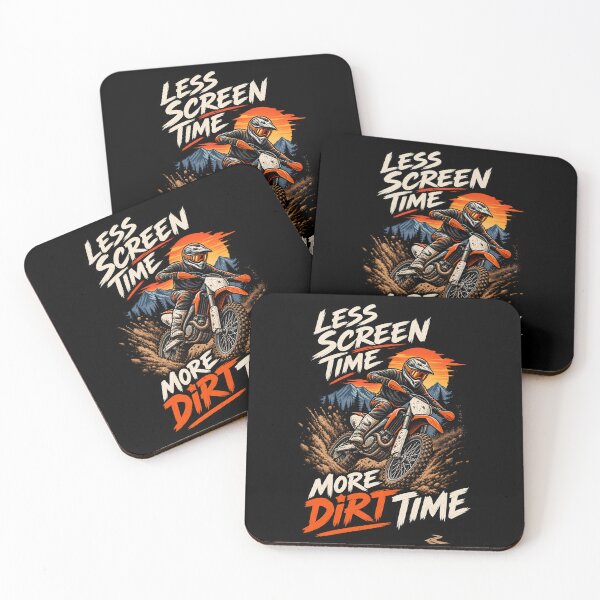 Item preview, Less Screen Time More Dirt Time - Motorcycle Off Road Adventure designed and sold by SidTastic .