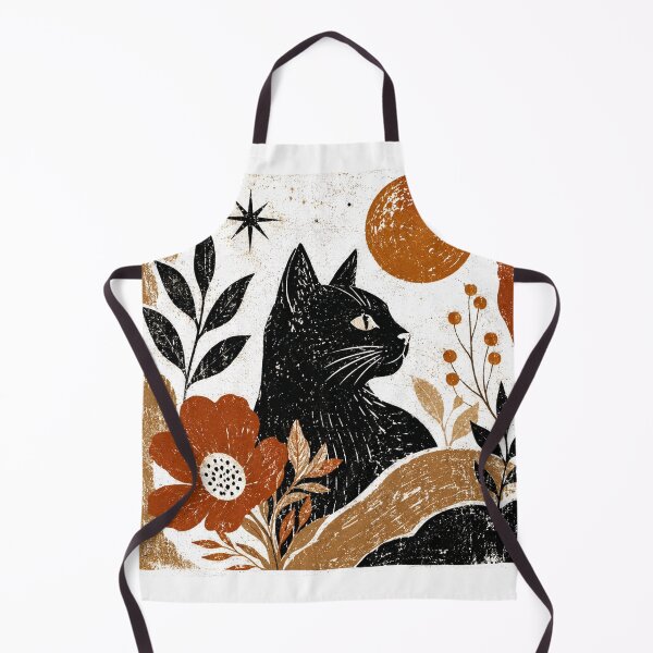 Item preview, Midnight Magic – Boho Black Cat Fall Graphic designed and sold by SweetTeezPrints.