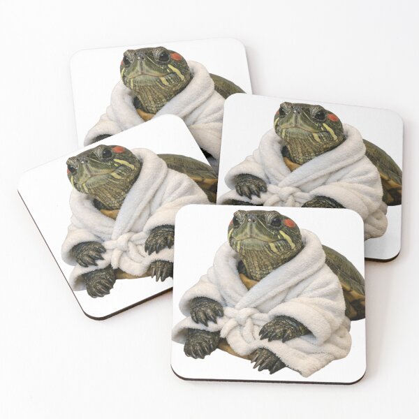 Item preview, Red Eared Slider Turtle Plush Bathrobe designed and sold by Sillytoe.