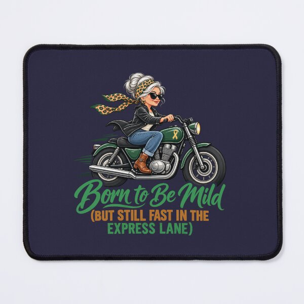 Item preview, Born to Be Mild Motorcycle Grandma Humor designed and sold by PunchDrop.