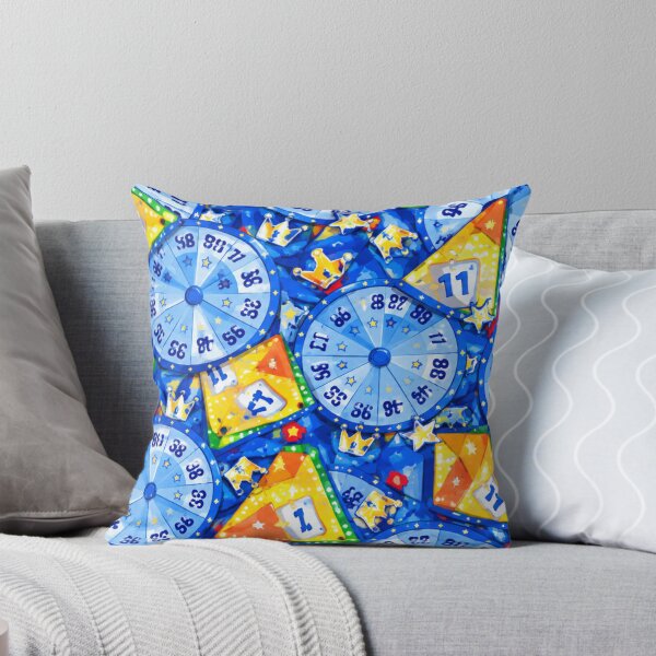 Item preview, Royal Azure Carnival Wheel and Crown Mixed Media Art designed and sold by THE SPLATTERED HAUS BY SAGE BANKS.