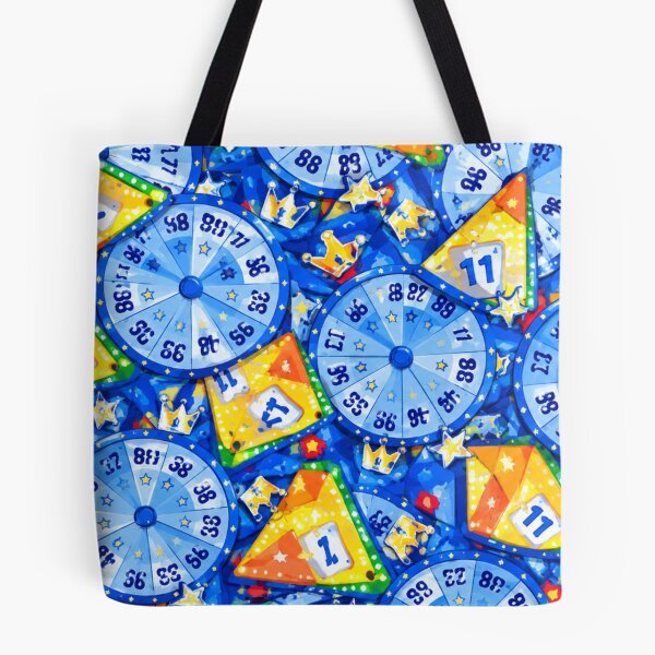 Item preview, Royal Azure Carnival Wheel and Crown Mixed Media Art designed and sold by THE SPLATTERED HAUS BY SAGE BANKS.