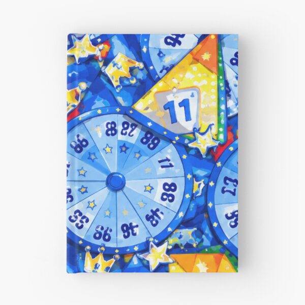 Item preview, Royal Azure Carnival Wheel and Crown Mixed Media Art designed and sold by THE SPLATTERED HAUS BY SAGE BANKS.