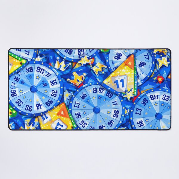 Item preview, Royal Azure Carnival Wheel and Crown Mixed Media Art designed and sold by THE SPLATTERED HAUS BY SAGE BANKS.