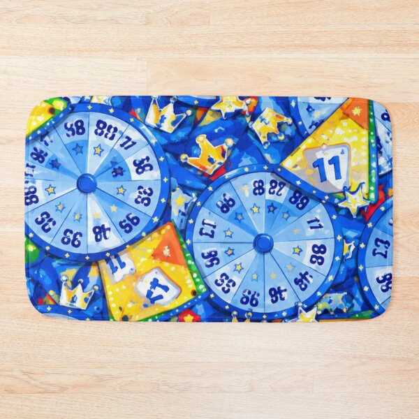 Item preview, Royal Azure Carnival Wheel and Crown Mixed Media Art designed and sold by THE SPLATTERED HAUS BY SAGE BANKS.