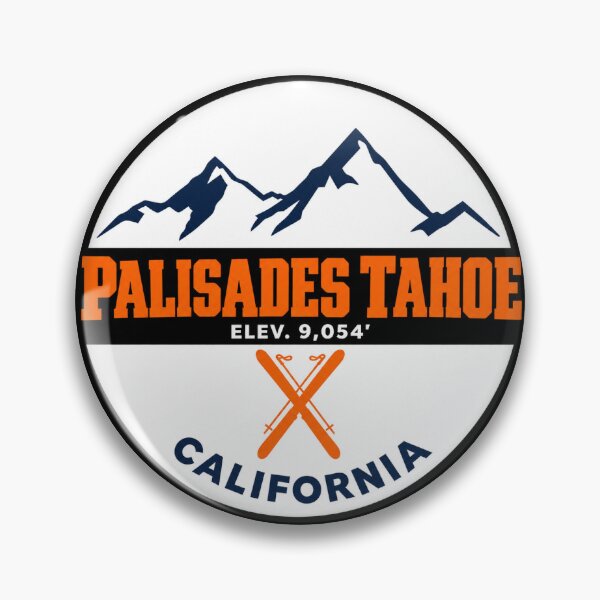 Item preview, Palisades Tahoe California Ski Resort Vintage Mountain Badge | Retro Skiing Design designed and sold by julietteholm.