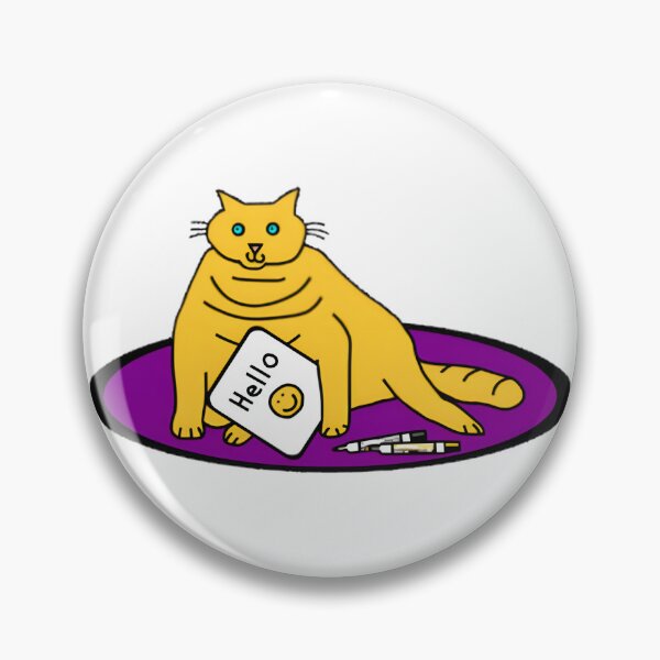 Item preview, Funny Chonk Cat Greeting Design with Cute and Humorous Style designed and sold by AmirabbasGT.