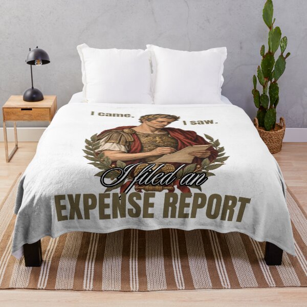 Item preview, I Came I Saw I Filed An Expense Report - Funny Julius Caesar Meme designed and sold by Neurospicy Trolls.
