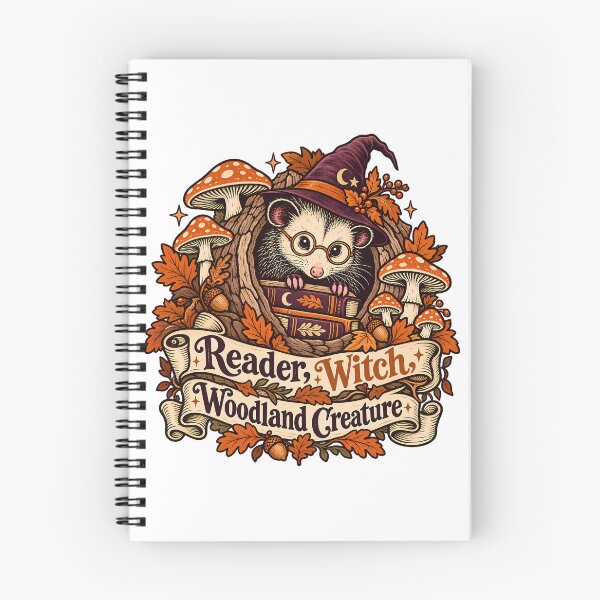 Item preview, Gift for Book Lover, Witchy Opossum Shirt, Cottagecore Witch Gift, Dark Academia Gift, Woodland Witch Shirt, Bookish Gift for Her, Fall Gift designed and sold by PRINYOS.