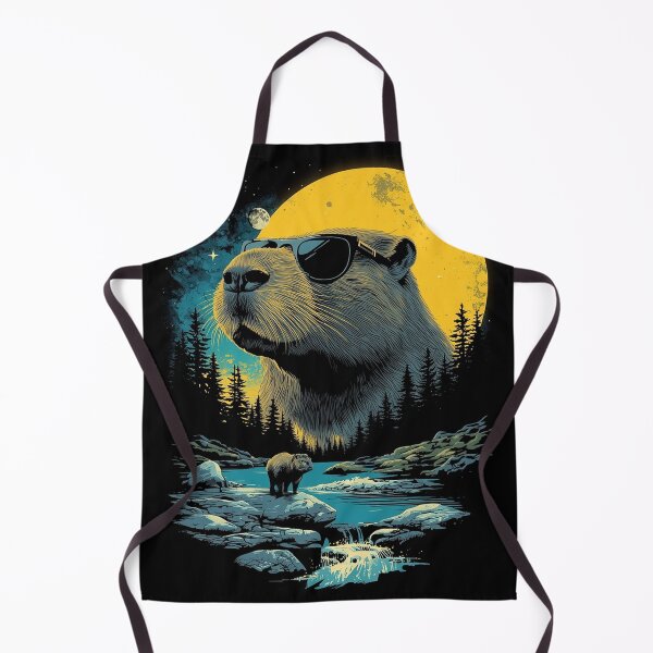 Item preview, Capybara with sunglasses 90s wildlife designed and sold by aponwao.