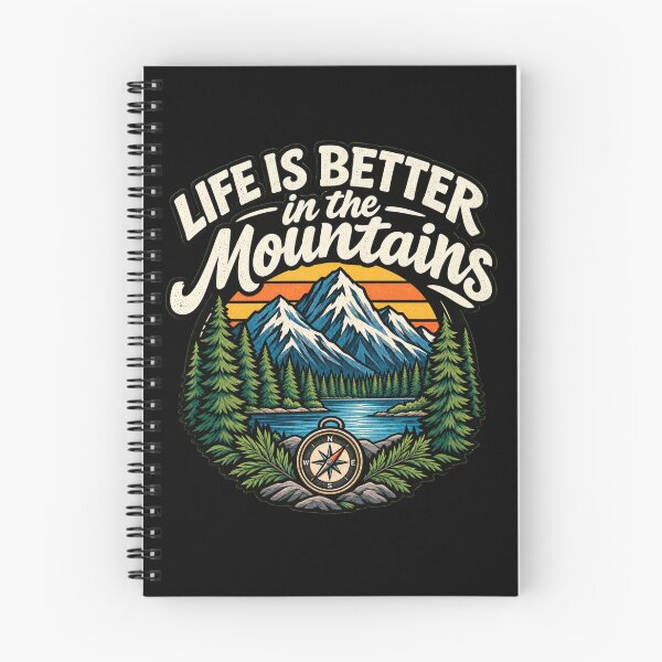 Item preview, Life Is Better In The Mountains Retro Vintage Graphic designed and sold by 8to5designs.