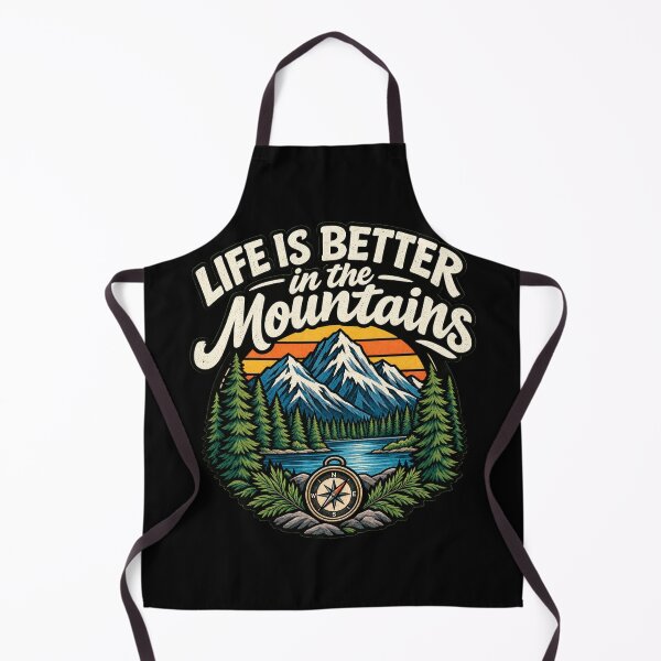 Item preview, Life Is Better In The Mountains Retro Vintage Graphic designed and sold by 8to5designs.