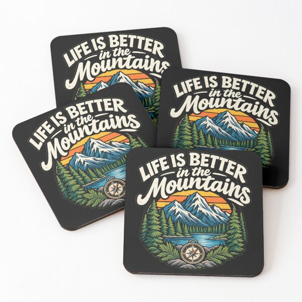 Item preview, Life Is Better In The Mountains Retro Vintage Graphic designed and sold by 8to5designs.