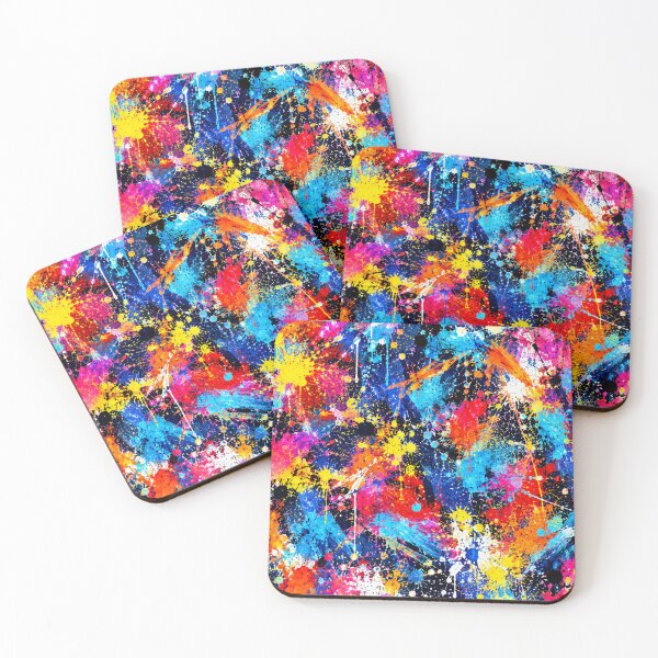 Item preview, Electric Neon Spectrum Splatter Action Abstract Art designed and sold by THE SPLATTERED HAUS BY SAGE BANKS.