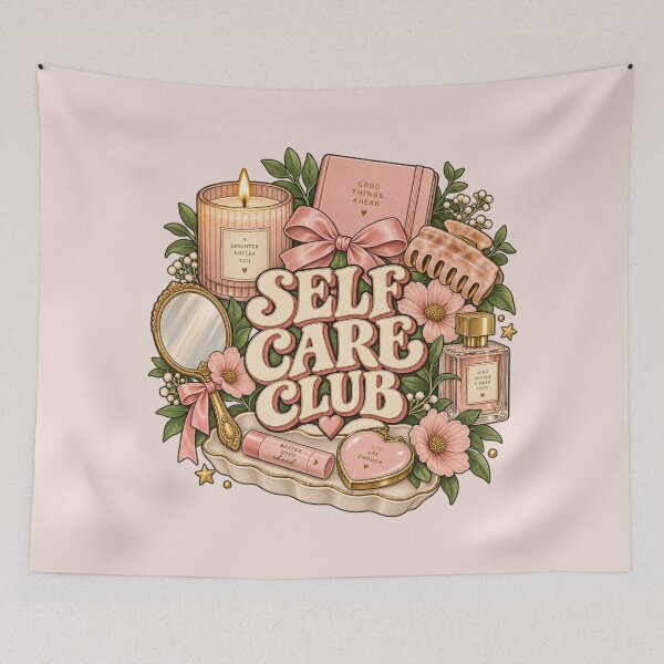 Item preview, Self Care Club Retro Wellness Design designed and sold by Mostafa Studio.