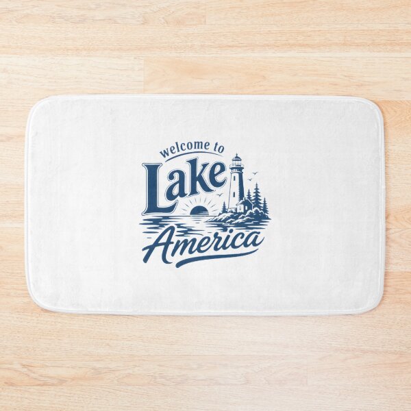 Item preview, Welcome To Lake America Vintage Style Retro Nature Design designed and sold by HMshopful.