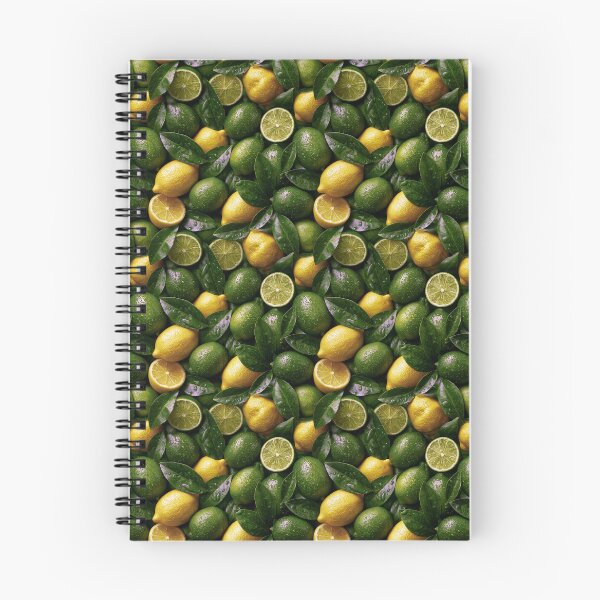 Item preview, Green Lime and Yellow Lemon Fruit Pattern designed and sold by KsaveraArt.