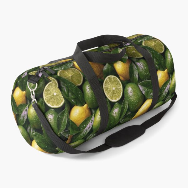 Item preview, Green Lime and Yellow Lemon Fruit Pattern designed and sold by KsaveraArt.